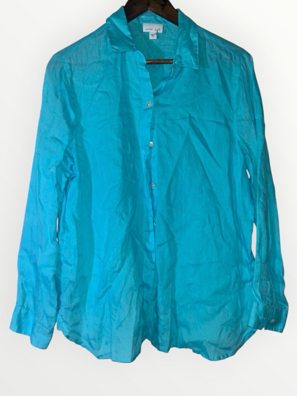 J.Jill Easy Linen Button-Front Shirt SIZE SMALL